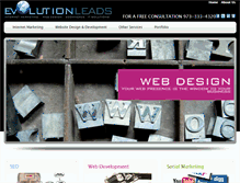 Tablet Screenshot of evolutionleads.com